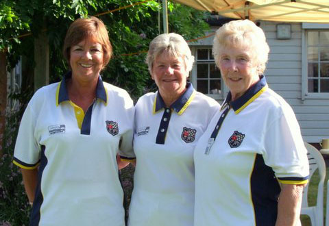 Bournemouth Open Ladies Triples Runners up 2013 - Moordown Bowling Club