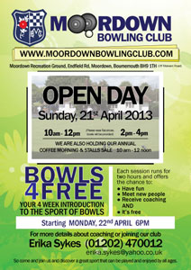 Moordown Bowling Club Open Day 2013 Leaflet