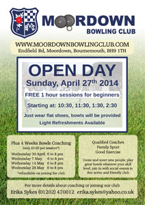 Moordown Bowling Club Open Day 2013 Leaflet