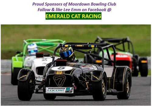 Emerald Cat Racing - Moordown Bowling Club Sponsor