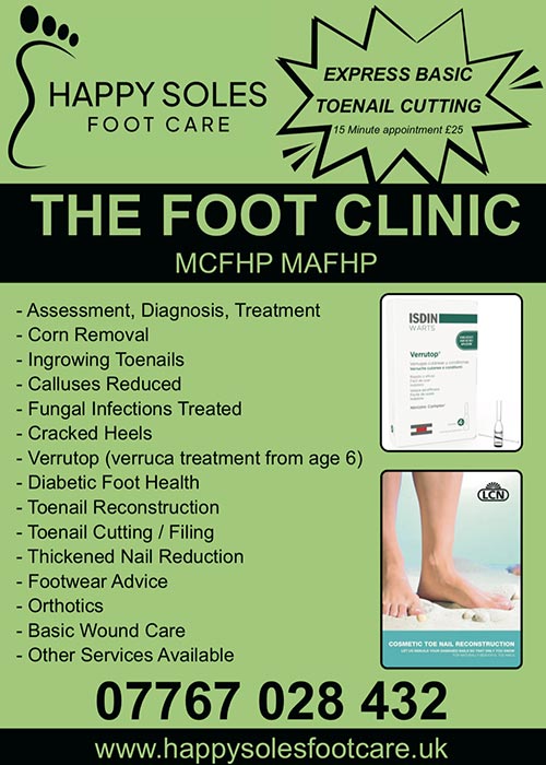 Happy Soles Foot Care - Moordown Bowling Club Sponsor